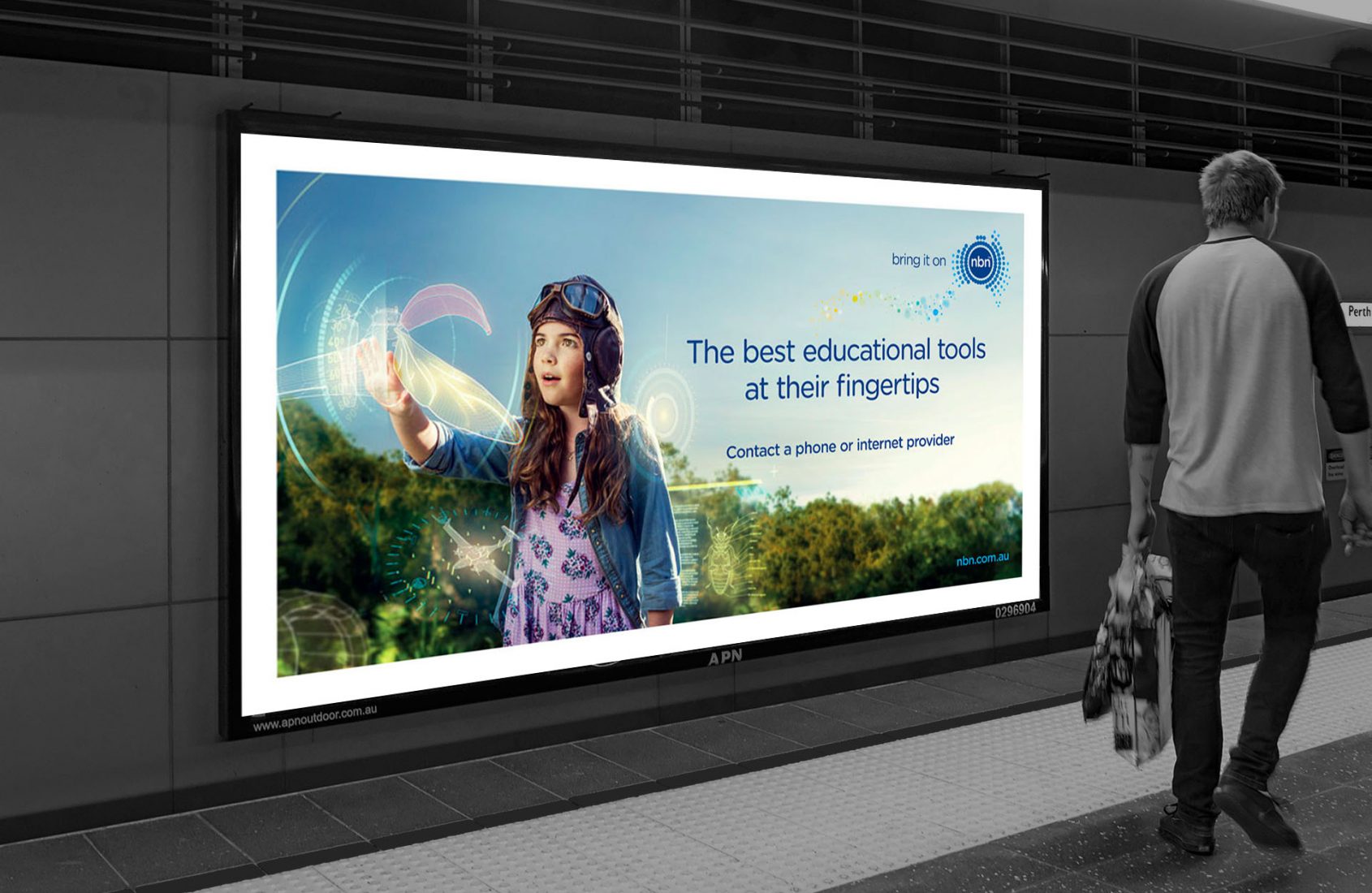 NBN bring it on relaunch Campaign - OOH educate tools