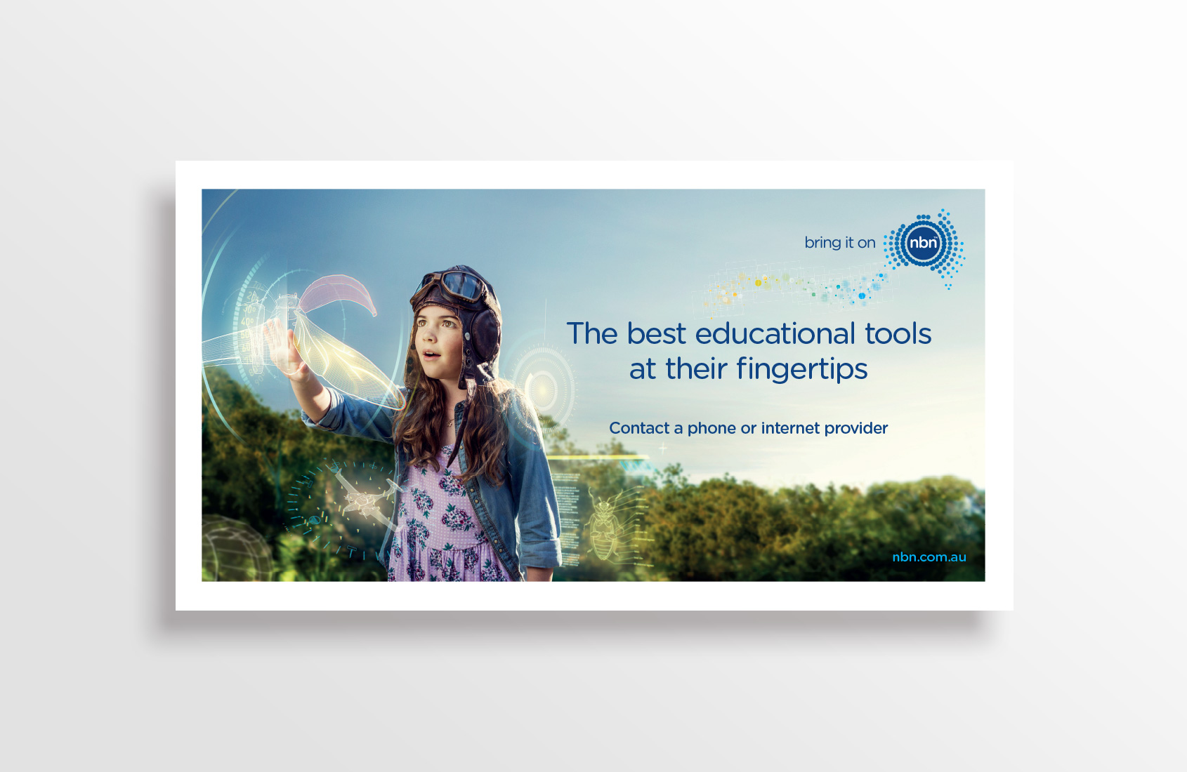 NBN bring it on relaunch Campaign - OOH fingertips