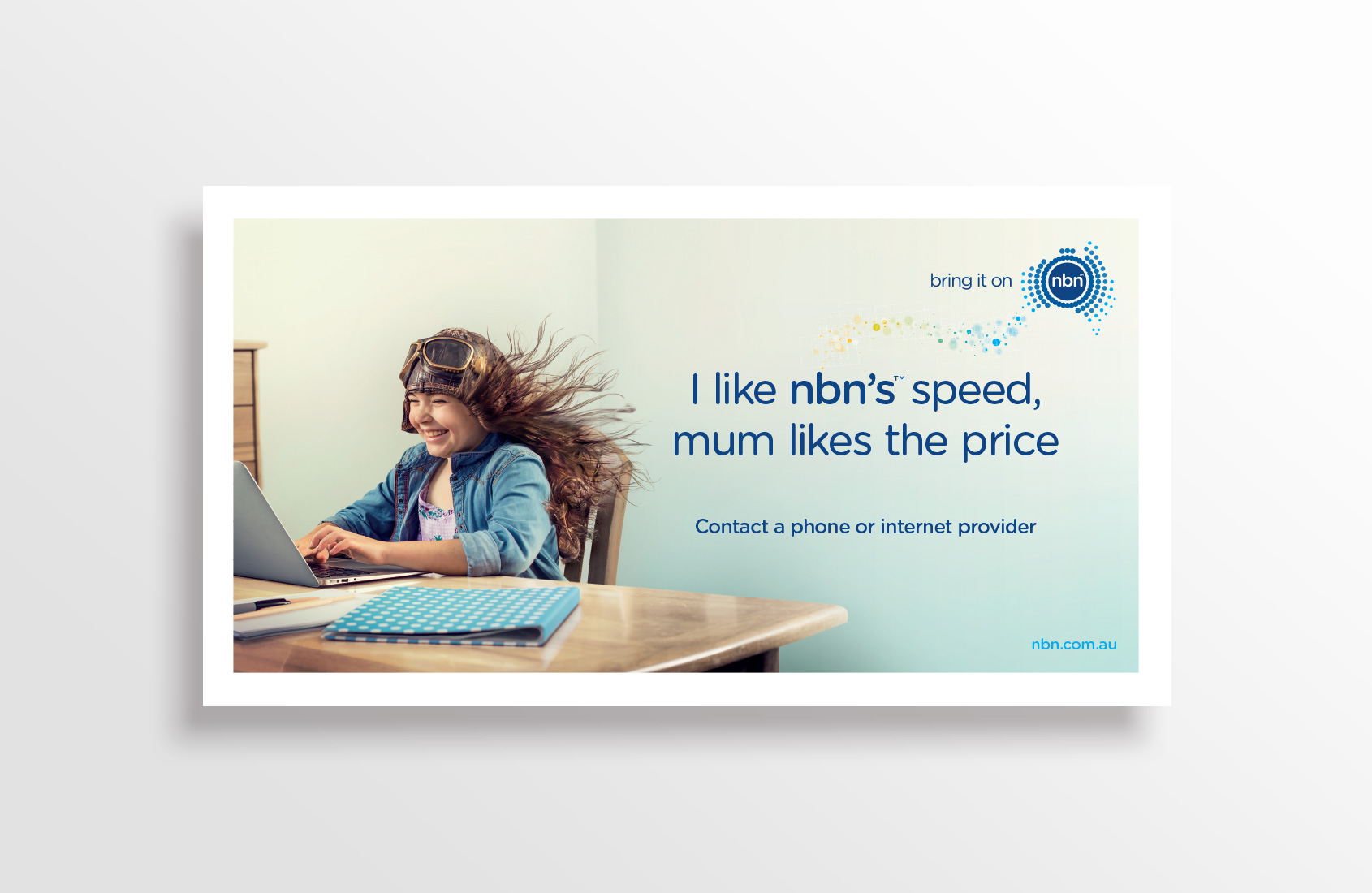 NBN bring it on relaunch Campaign - OOH speedprice