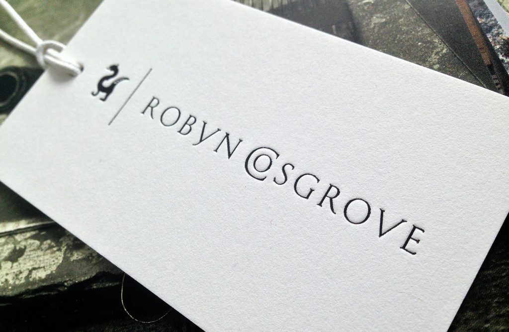 Robyn Cosgrove Rugs Refined Handwoven Designer Rugs label