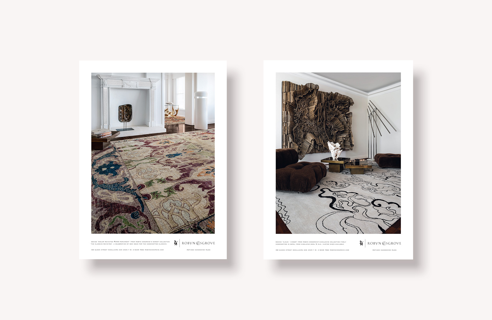 Robyn Cosgrove Rugs Refined Handwoven Designer Rugs Vogue Living ads2